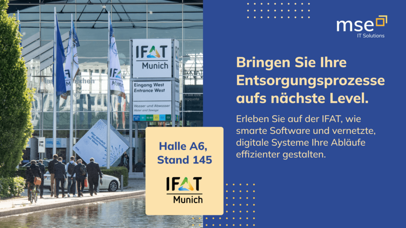 Bringen Sie Ihre Entsorgungsprozesse auf's nächste Level! - Einladung zur IFAT 2026