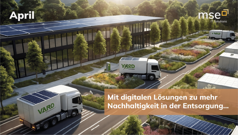 April-Kalendermotiv zum Thema Nachhaltigkeit: Mit digitalen Lösungen zu mehr Nachhaltigkeit in der Entsorgung...