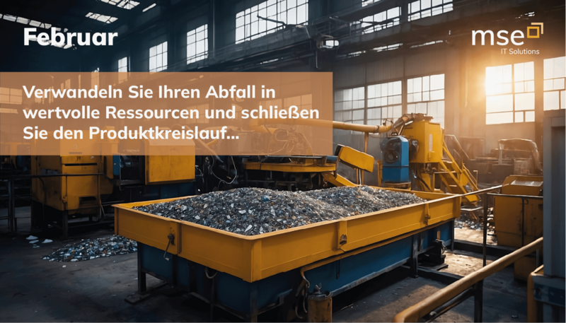Kalendermotiv Recycling: Verwandeln Sie Ihren Abfall in wertvolle Ressourcen und schließen Sie den Produktkreislauf...
