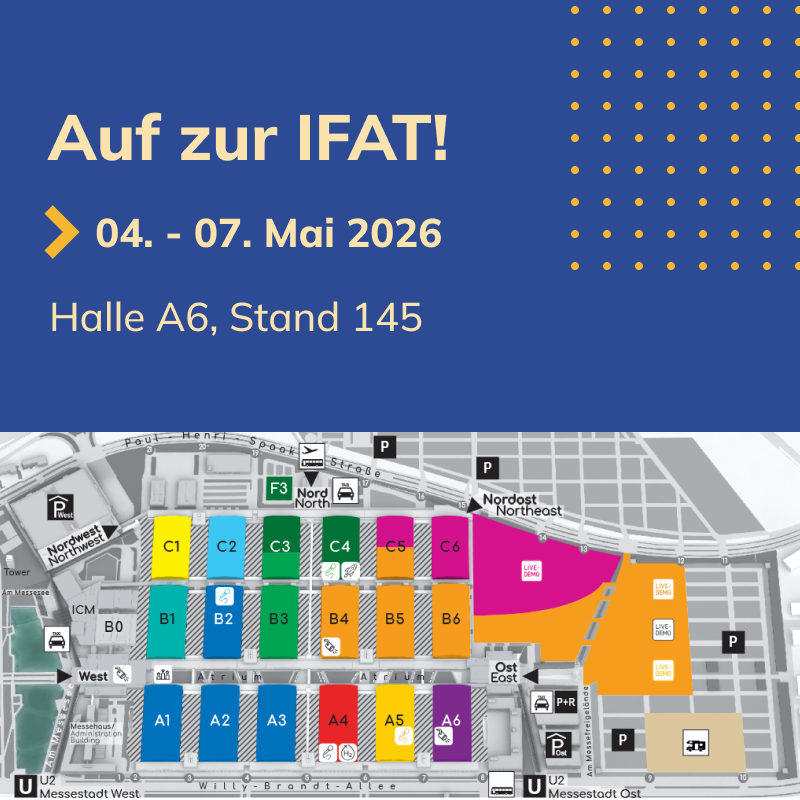 Geländeplan zur IFAT 2026 - Anreisemöglichkeiten